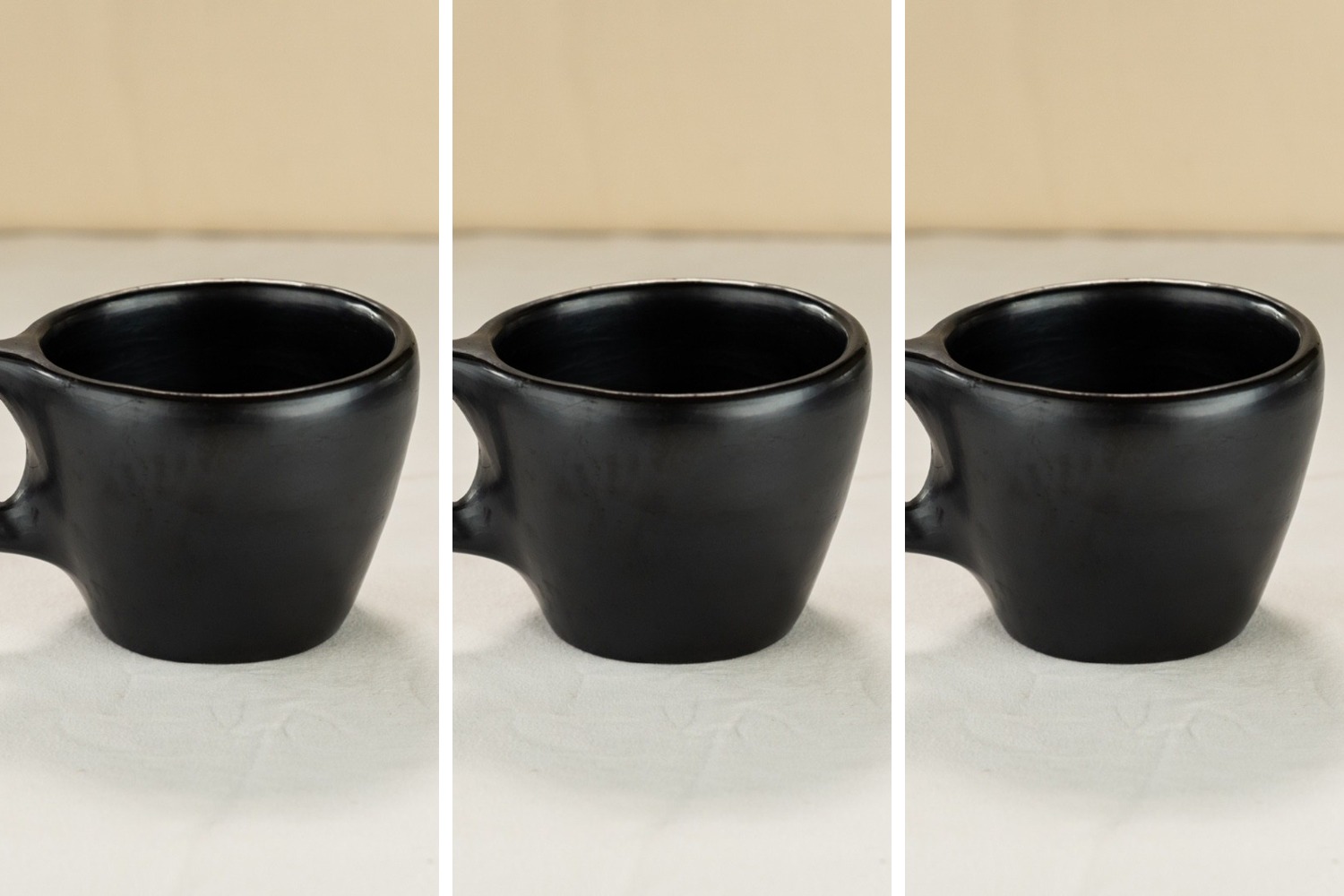 Set de tres tazas chocolateras